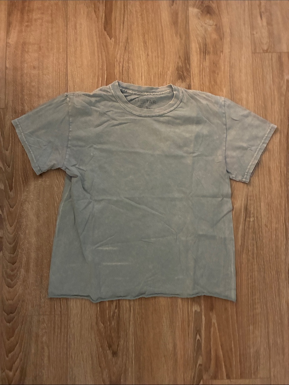 Washed Blue Crewneck Women's Tee